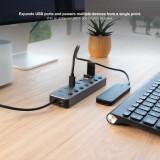 Hub Nanocabo USB-C 4xUSB/ 3xUSB Tipo-C/ 1xUSB Usb-C PD