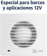 Extrator Bilake casa de banho 100 mm, alimentação 12V