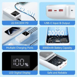 Powerbank 30000mAh Vention FHMB0/ 22.5W/ Preto