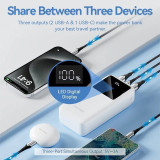 Powerbank 30000mAh Vention FHMB0/ 22.5W/ Preto