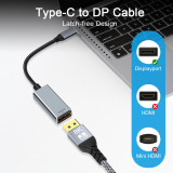 Cabo USB-C macho p/DisplayPort femea 1.4 8k