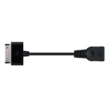 Cabo USB-A 2.0 OTG p/Samsung 30P/M-A/F, Preto, 15cm