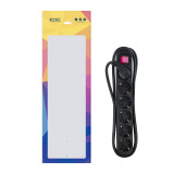 Extensao 6 tomadas Nanocable c/interruptor 1,4 m/ negra