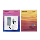 Adaptador USB Macho+USB Tipo-C Macho - Nanocabo RJ45 Gigabit