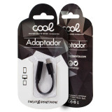 Adaptador USB-C Macho - jack 3.5 mm  Femea COOL Negro