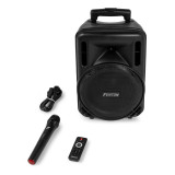 Coluna ativa portatil 450W c/Bluetooth/USB/SD/c/Com.c/Mic