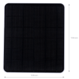 Painel solar de 6W p/camaras IP a bateria saida USB-C DC5V