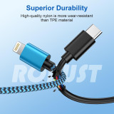 Cabo Lightning para Jack 3.5mm Macho Azul 1 metro