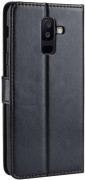 Capa Flip/livro em Couro p/Samsung Galaxy A6 Plus Preta