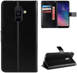 Capa Flip/livro em Couro p/Samsung Galaxy A6 Plus Preta