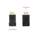 Adaptador Nanocable 10.16.0011 HDMI angular, A/F-A/M, Preto
