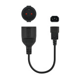 Cabo Nanocable adaptador C14/M ao CEE/H,16A, 25cm Preto