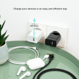 Carregador Nanocable USB-A, 5V/2.1A, Branco