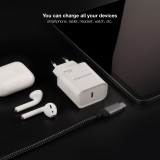 Carregador Nanocable USB-C PD 20W, Branco