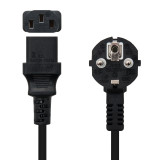 Cabo alimentação Nanocable CPU, CEE7/M-C13/F, Preto, 3 mts