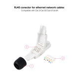 Conector RJ45 UTP Nanocable Cat6A/ Autocrimpável (un)