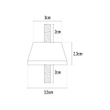 CONJUNTO SILENTBLOCK A35 6,3 x 3,5 cm (4 un)