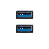 Cabo USB-A/USB-A M/M 3.0 Nanocable 10.01.1002-BK 5Gbps/2m pt