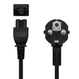 Cabo alim.Nanocable Schuko Macho - C5 Femea/1.5m/Preto