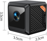 Mini camara Wi-Fi com gravação, bateria longa duração