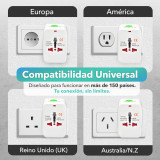 Adaptador de tomada universal de viagem internacional
