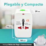 Adaptador de tomada universal de viagem internacional