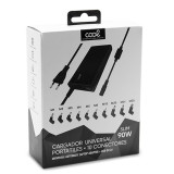 Carregador universal COOL+10 conect. 90w (USB QC3.0)