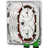 Caixa óptica (roseta) c/2x Pigtaile e adaptadores SC/APC