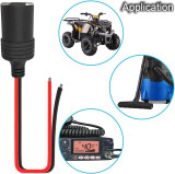 Tomada de Isqueiro Femea 12-24v 16A c/cabo 30 cm c/Tampa/pó