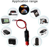 Ficha de Isqueiro Macho 6-24v c/cabo 15 cm c/fusível 10A