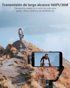 Mini microfone sem fios lapela p/Telemóveis etc