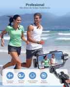 Mini microfone sem fios lapela p/Telemóveis etc