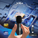 Pack de 2 Microfones S/Fios p/iPhone, Android, iPad e PC