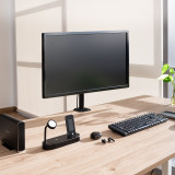 Suporte mesa p/monitor TooQ Giratório/Inclinável/até 10 kg