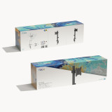 Suporte mesa p/monitor TooQ Giratório/Inclinável/até 10 kg