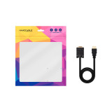 Cabo conversor Nanocable HDMI macho - VGA macho/1,8 m/Preto