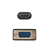 Cabo conversor Nanocable VGA macho p/HDMI 8K macho 1.8 m Pt
