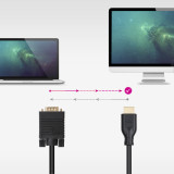 Cabo conversor Nanocable VGA macho p/HDMI 8K macho 1.8 m Pt