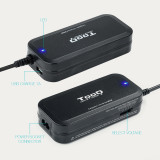 Carregador TooQ  p/PC 1xUSB/90W/12 Conectores 15-24V