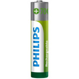 4 pilhas recarregáveis AAA Philips R03B4A70/10/ 1,2V