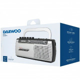 Radio Cassete Daewoo DW1107 preto/Prata