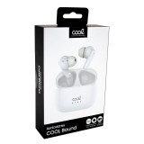 Fones de ouvido estéreo Bluetooth COOL Bound brancos