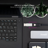 Adaptador Nanocable USB 3.1 USB Macho - USB Tipo-C Femea
