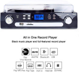 Radio/Cassete/Gira-Discos/Bluetooth com altifalante stereo