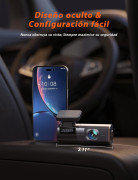 Mini Camara Para Carro 1440P Front Dashcam com aplicativo