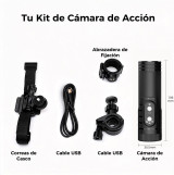 Camara de Capacete e guiador de Mota Com Suporte