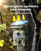 Camara de Caça solar 4K 48MP fototrampilha IP66 impermeável