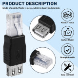 Conversor USB-A fêmea para rede RJ45/utp macho
