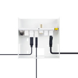 Caixa multimídia VGA+2HDMI+JACK+USB-C+USB-B+USB-A+RJ