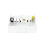 Caixa multimídia VGA+2HDMI+JACK+USB-C+USB-B+USB-A+RJ